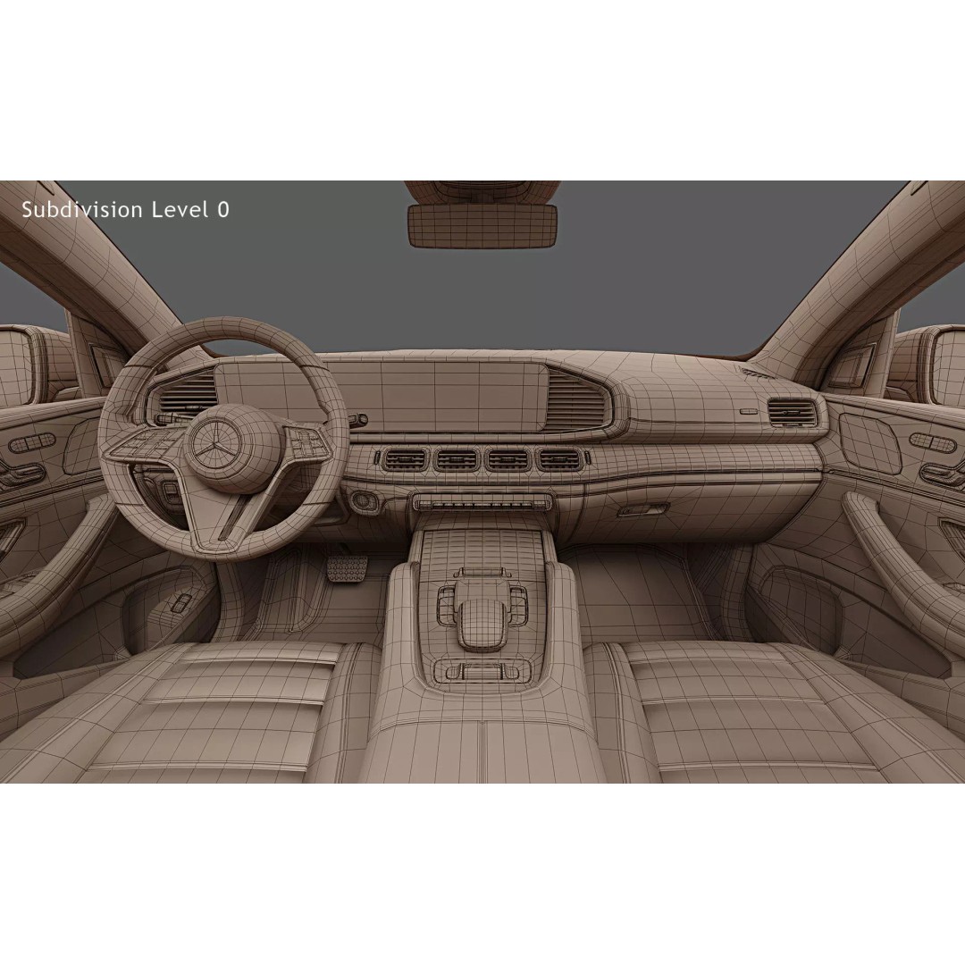 2024 Mercedes-Benz GLE Coupe 3D Model – Photorealistic SUV Asset, FBX - View 35