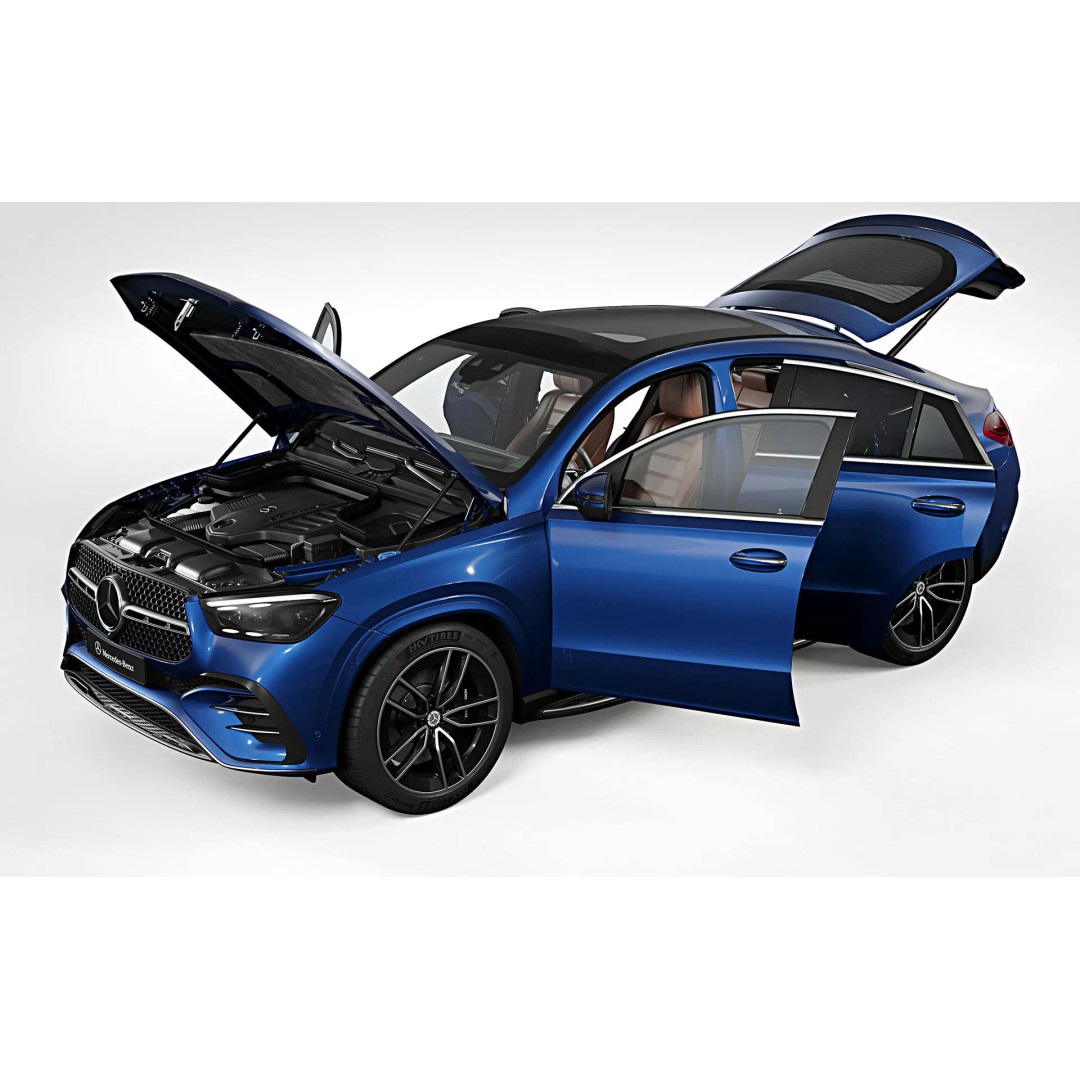 2024 Mercedes-Benz GLE Coupe 3D Model – Photorealistic SUV Asset, FBX - View 4
