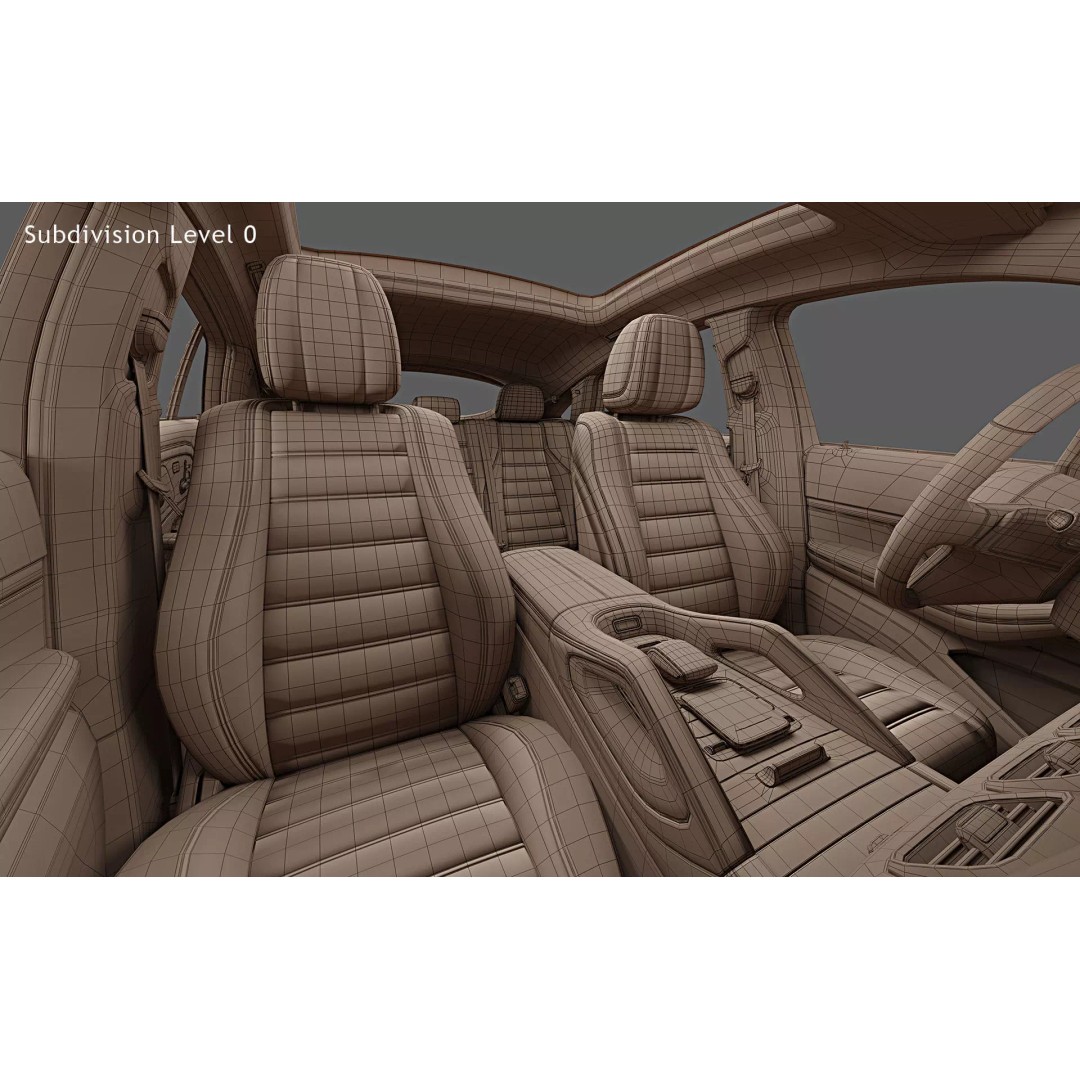 2024 Mercedes-Benz GLE Coupe 3D Model – Photorealistic SUV Asset, FBX - View 41