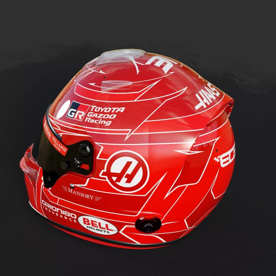 F1 Esteban Ocon Helmet 2026 3D Model – PBR Rigged Asset, FBX, Blender - View 14