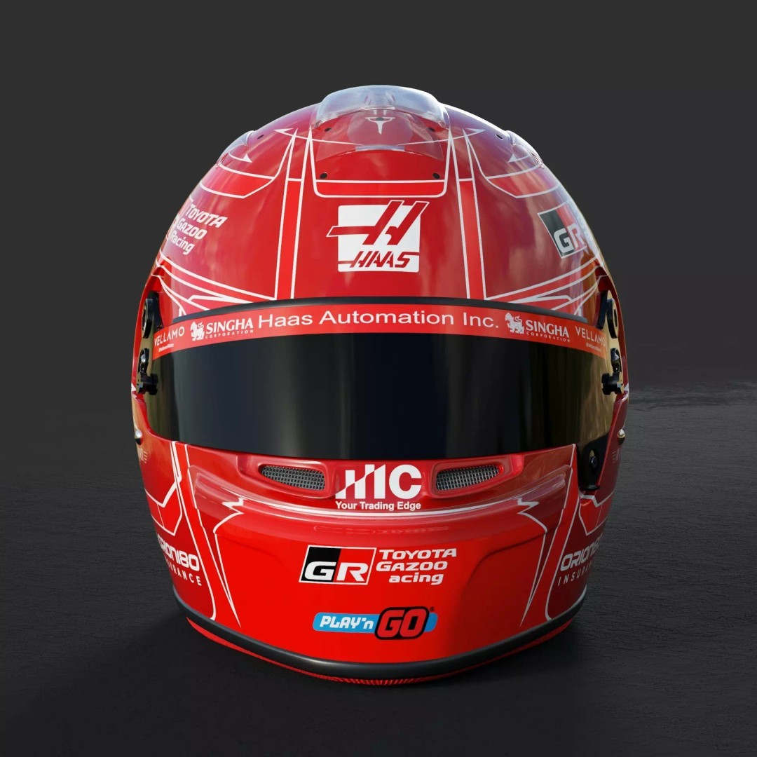 F1 Esteban Ocon Helmet 2026 3D Model – PBR Rigged Asset, FBX, Blender - View 5