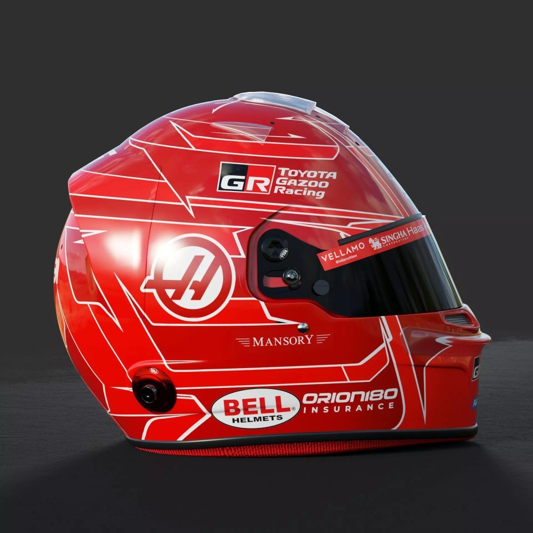 F1 Esteban Ocon Helmet 2026 3D Model – PBR Rigged Asset, FBX, Blender - View 9