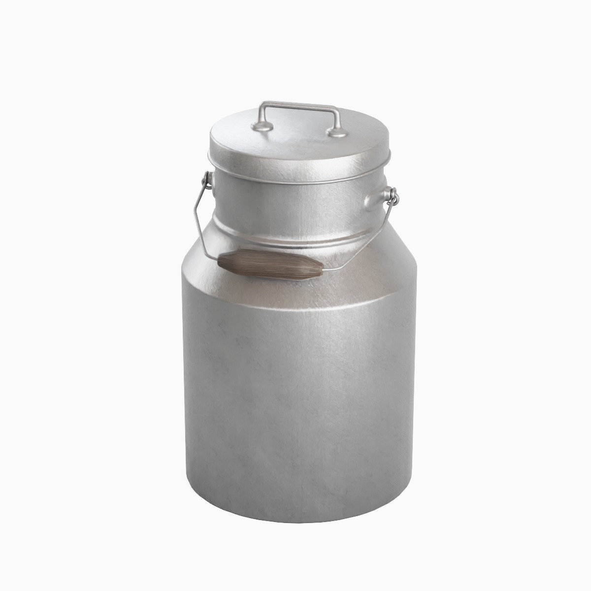 Milk Can 03 - Mid-Poly Game-Ready 3D Model - View 7