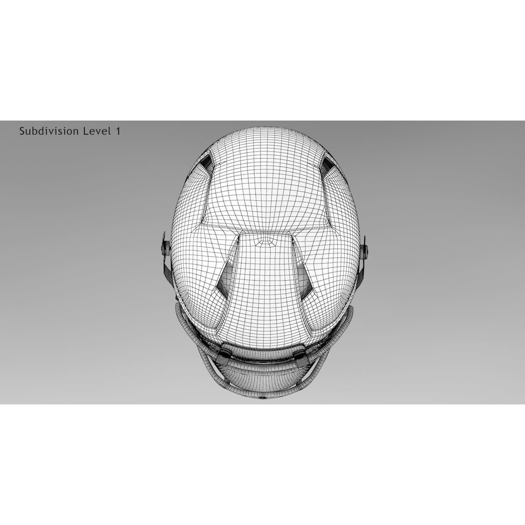 Red Football Helmet 3D Model – Low Poly Game Asset, FBX, PBR Textures - View 19