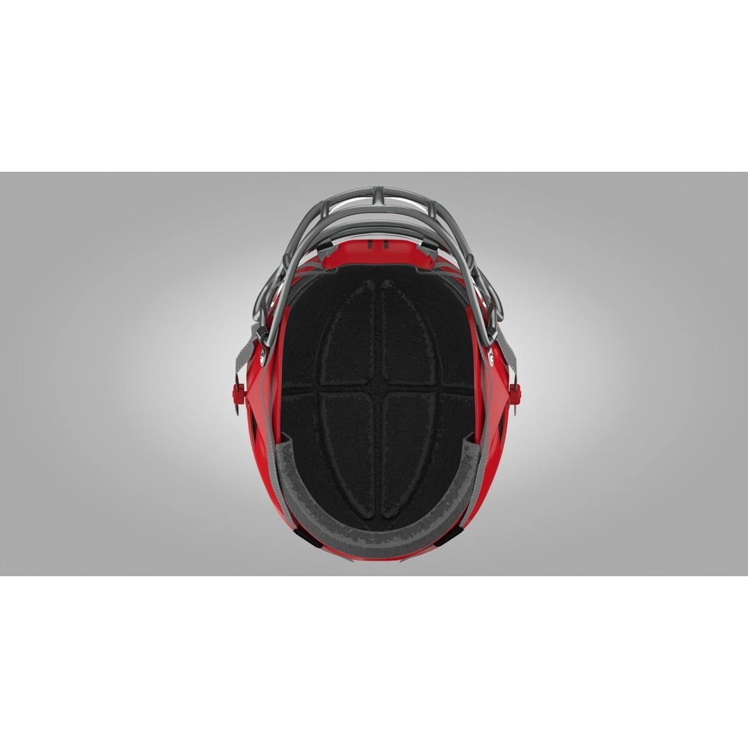 Red Football Helmet 3D Model – Low Poly Game Asset, FBX, PBR Textures - View 6
