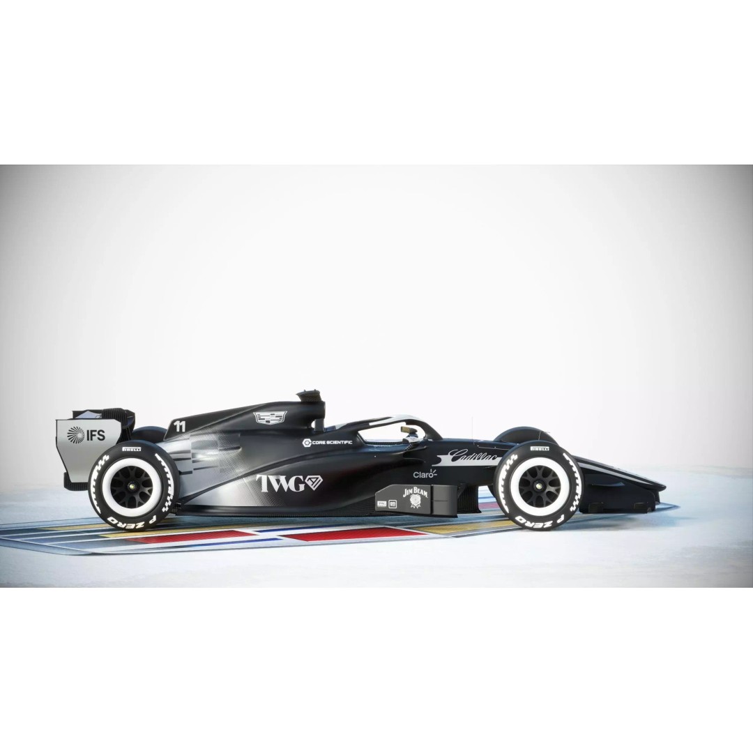 F1 Cadillac 2026 3D Model – High Poly Game-Ready Asset, FBX, Blender - View 11