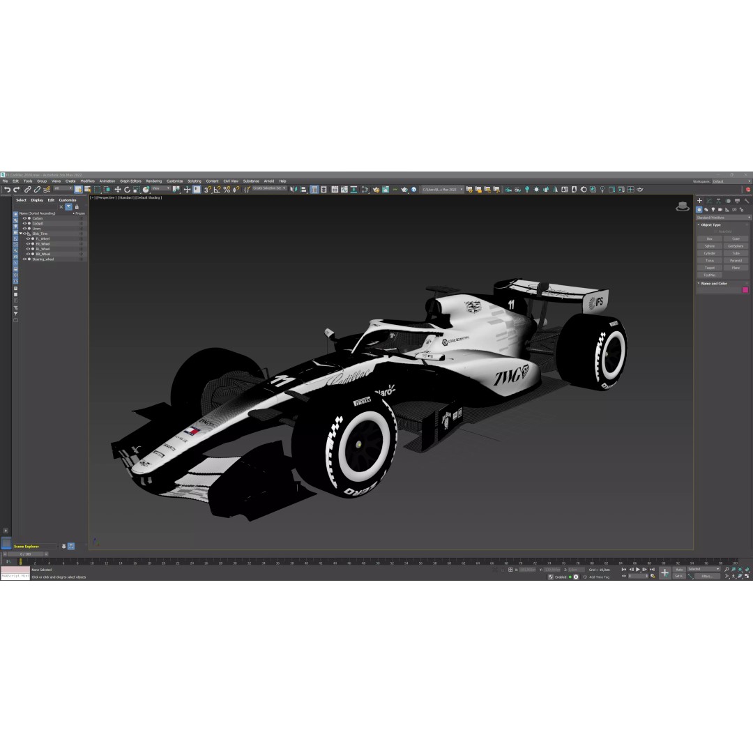 F1 Cadillac 2026 3D Model – High Poly Game-Ready Asset, FBX, Blender - View 25