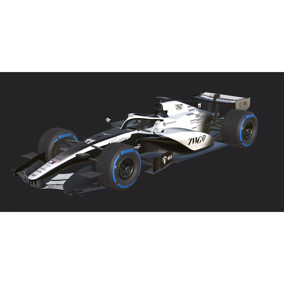 F1 Cadillac 2026 3D Model – High Poly Game-Ready Asset, FBX, Blender - View 29