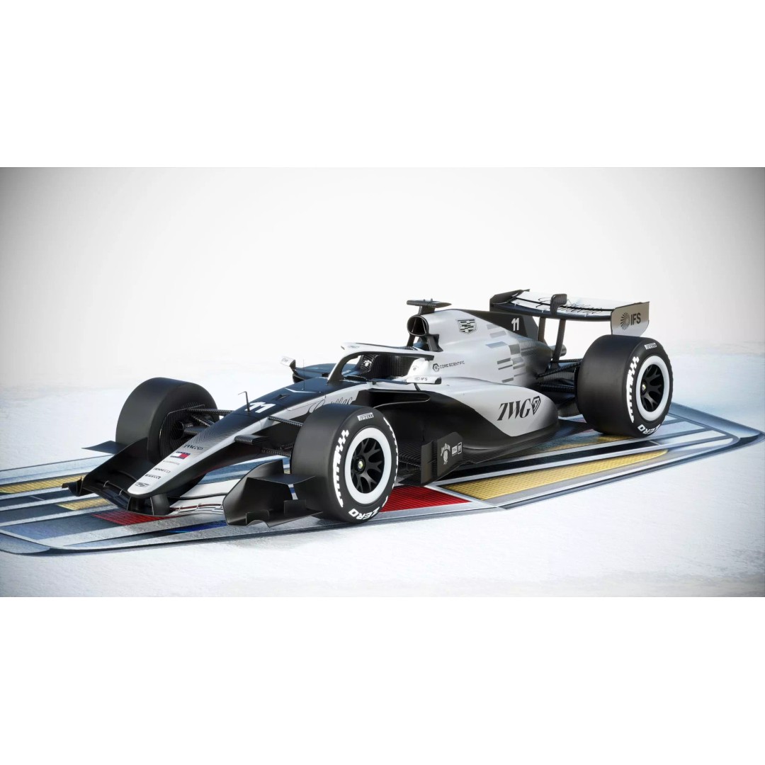 F1 Cadillac 2026 3D Model – High Poly Game-Ready Asset, FBX, Blender - View 3