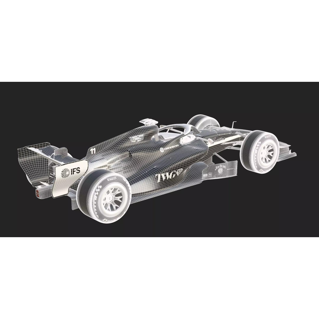 F1 Cadillac 2026 3D Model – High Poly Game-Ready Asset, FBX, Blender - View 32