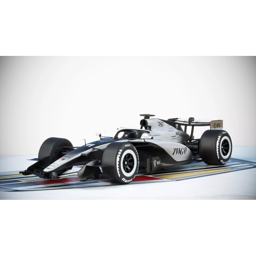 F1 Cadillac 2026 3D Model – High Poly Game-Ready Asset, FBX, Blender - View 4