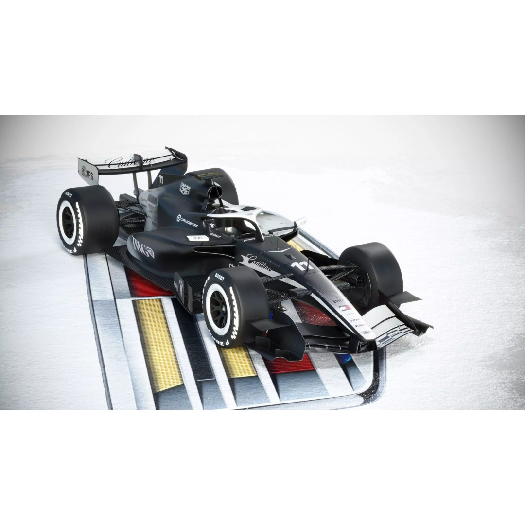 F1 Cadillac 2026 3D Model – High Poly Game-Ready Asset, FBX, Blender - View 7