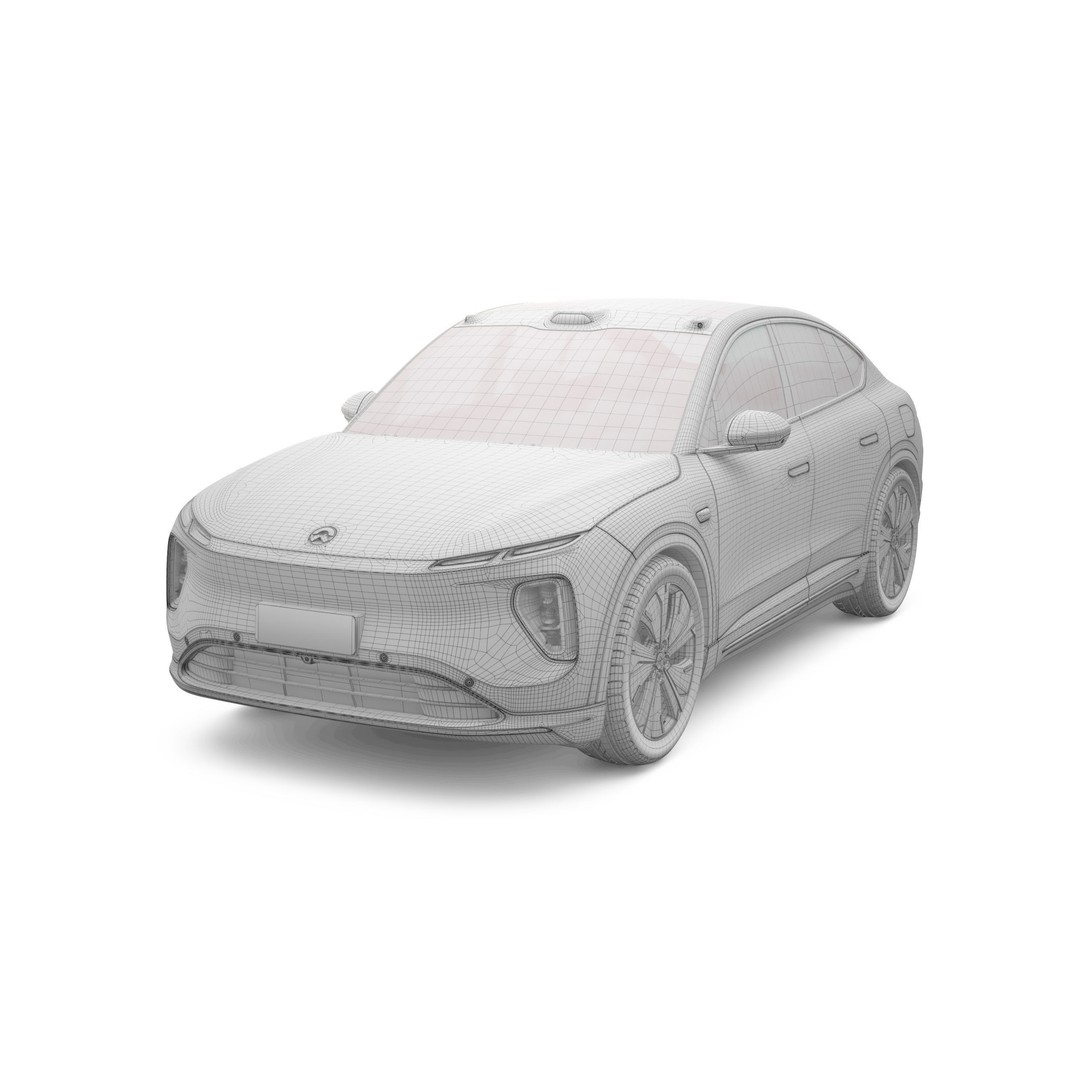 2024 Nio EC6 3D Model – High-Res Sport Crossover, FBX, OBJ, Blender - View 10