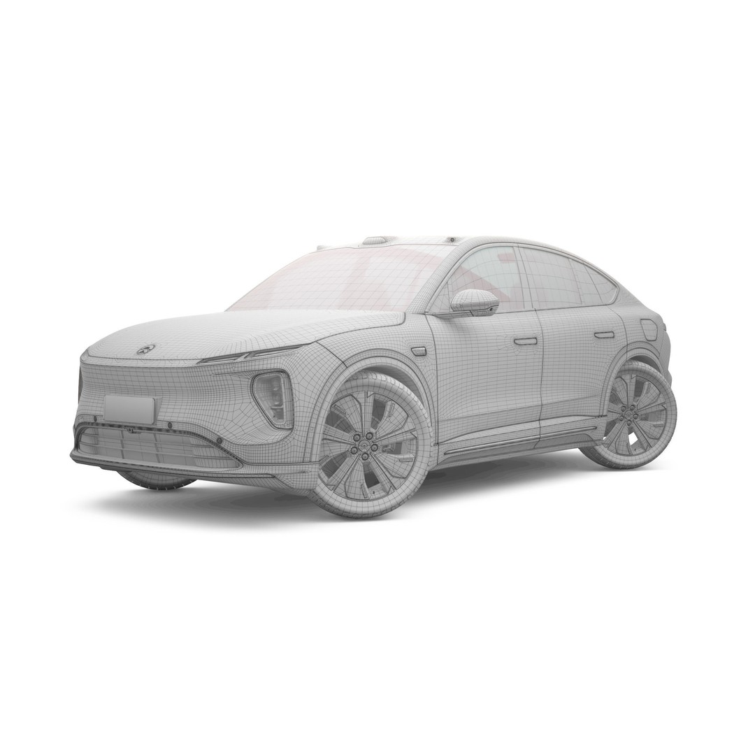2024 Nio EC6 3D Model – High-Res Sport Crossover, FBX, OBJ, Blender - View 12