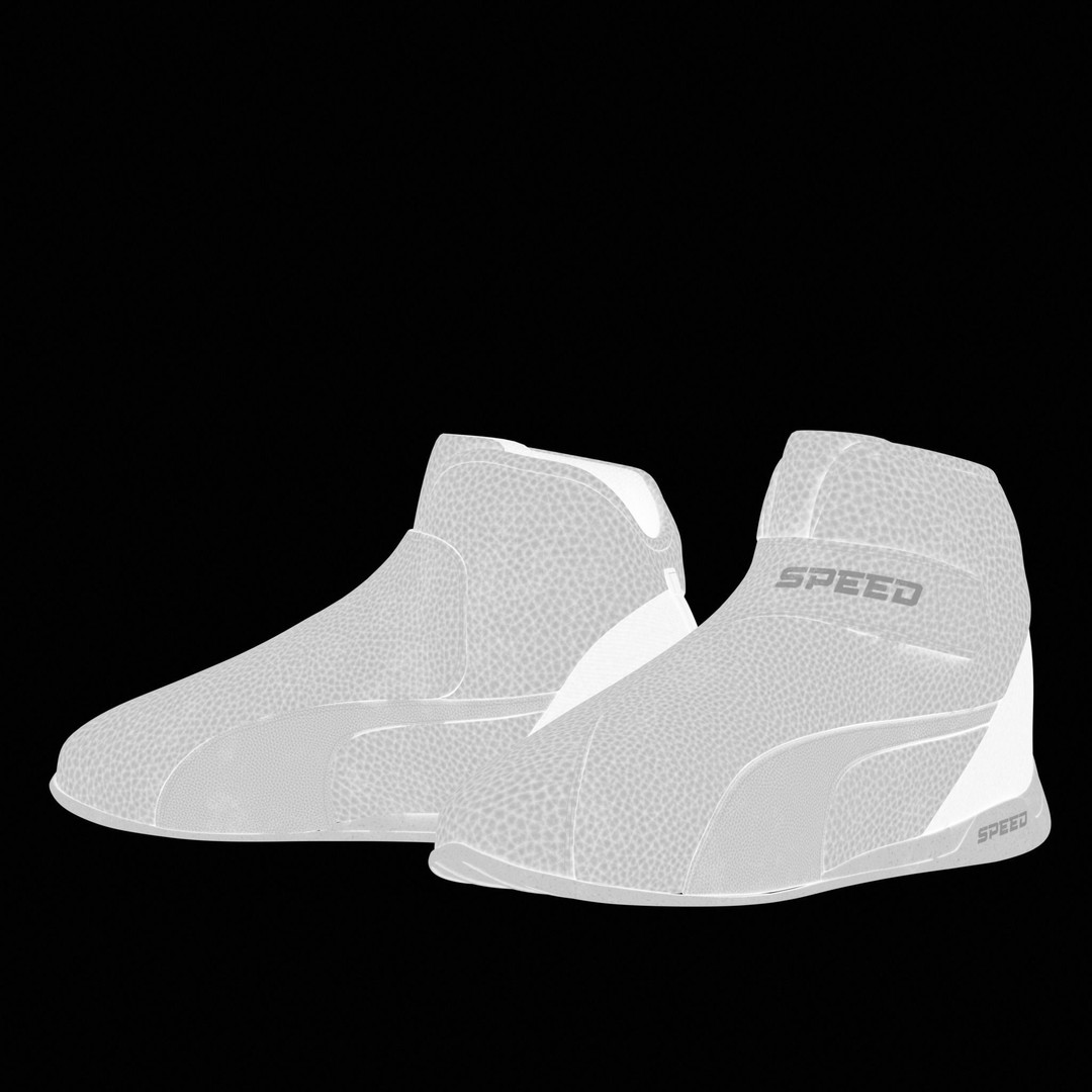 Formula 1 Boots 3D Model – Low Poly Game Asset, FBX, PBR Textures - View 12
