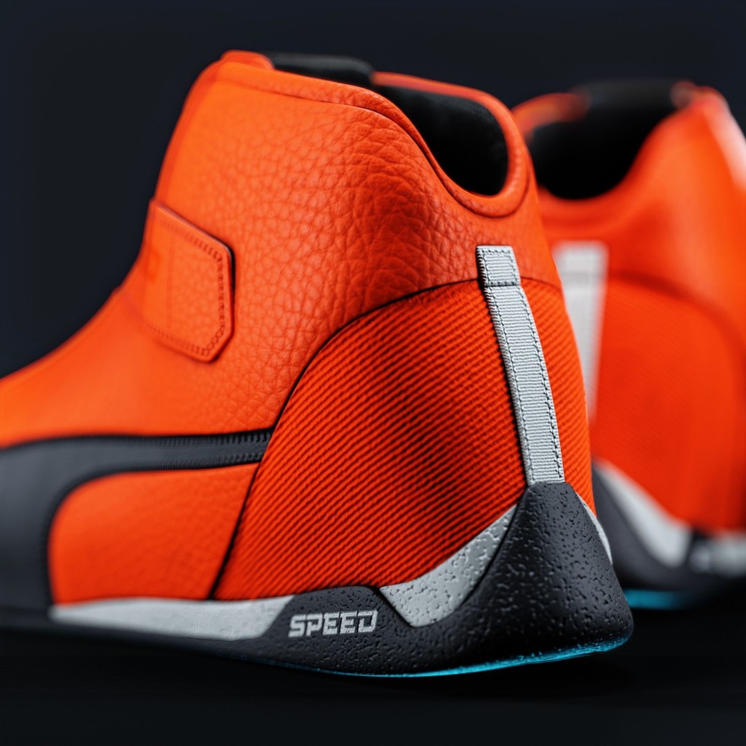 Formula 1 Boots 3D Model – Low Poly Game Asset, FBX, PBR Textures - View 5