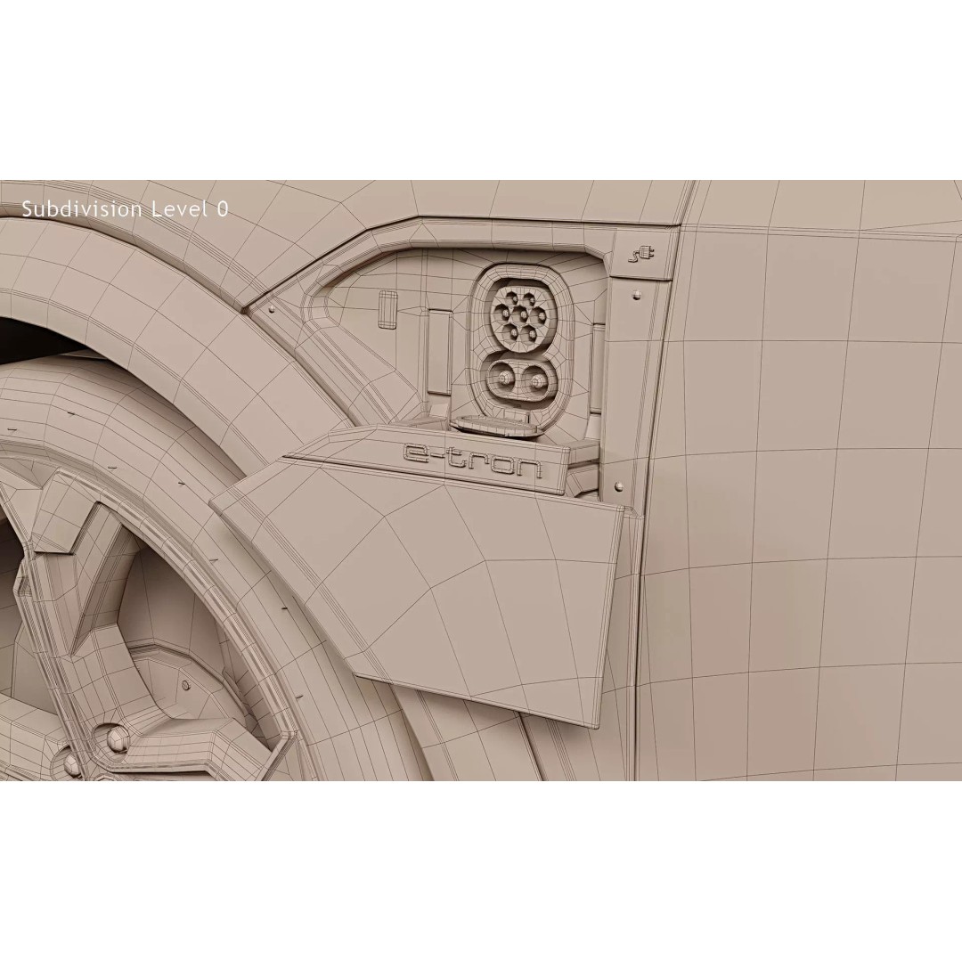 2024 Audi SQ8 e-tron quattro 3D Model – Photorealistic SUV Asset, FBX, PBR