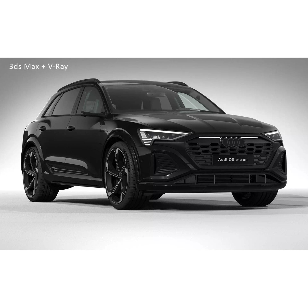 2024 Audi SQ8 e-tron quattro 3D Model – Photorealistic SUV Asset, FBX, PBR - View 26