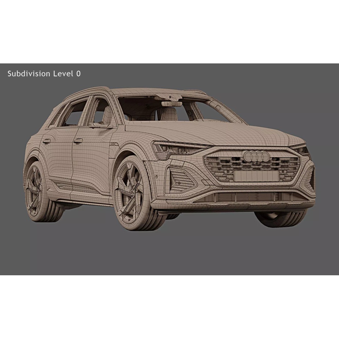 2024 Audi SQ8 e-tron quattro 3D Model – Photorealistic SUV Asset, FBX, PBR - View 27