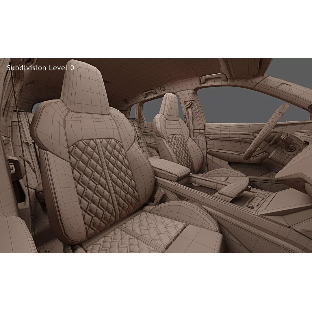 2024 Audi SQ8 e-tron quattro 3D Model – Photorealistic SUV Asset, FBX, PBR - View 30