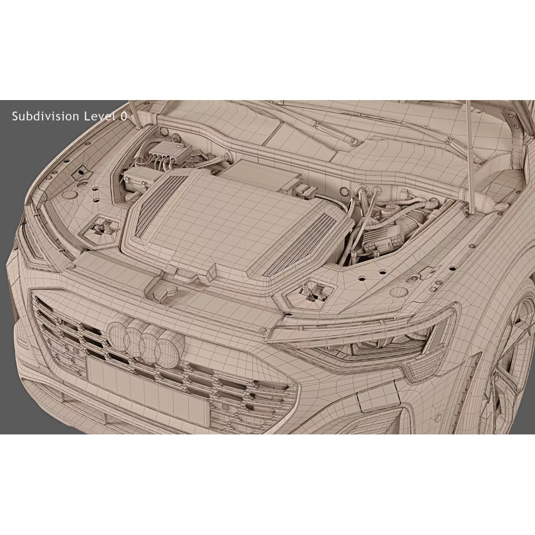 2024 Audi SQ8 e-tron quattro 3D Model – Photorealistic SUV Asset, FBX, PBR - View 33
