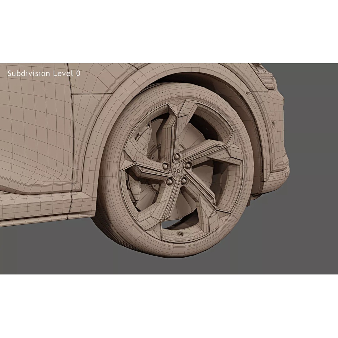 2024 Audi SQ8 e-tron quattro 3D Model – Photorealistic SUV Asset, FBX, PBR - View 34