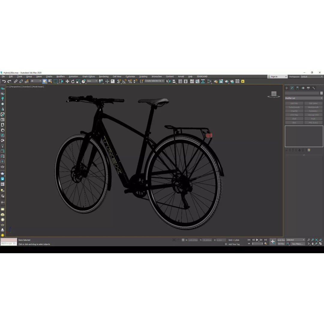 Hybrid Bicycle 3D Model – Low Poly Game Asset, FBX, OBJ