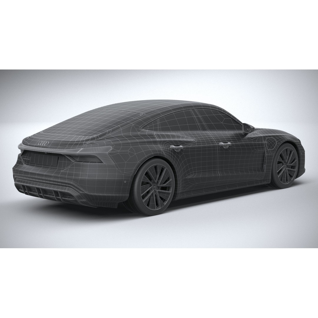 Audi e-tron GT quattro 2022 3D Model – High Poly Luxury Sedan, FBX, OBJ