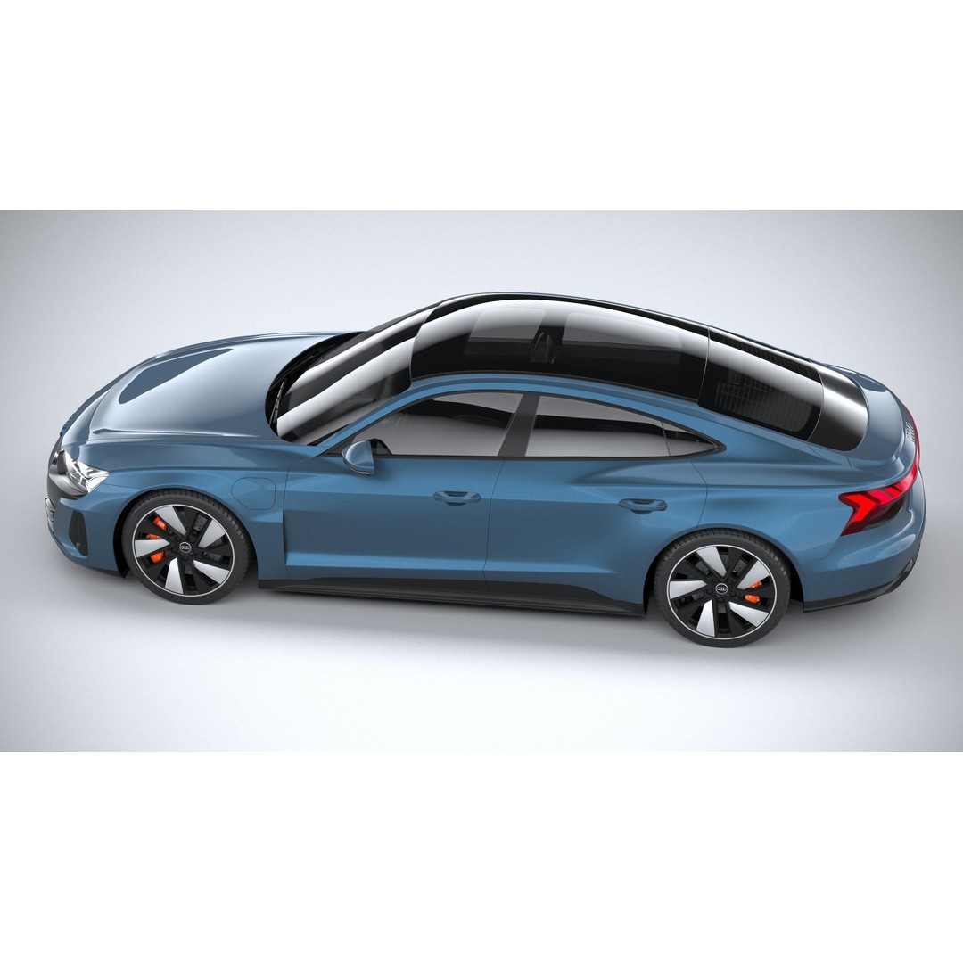 Audi e-tron GT quattro 2022 3D Model – High Poly Luxury Sedan, FBX, OBJ - View 11