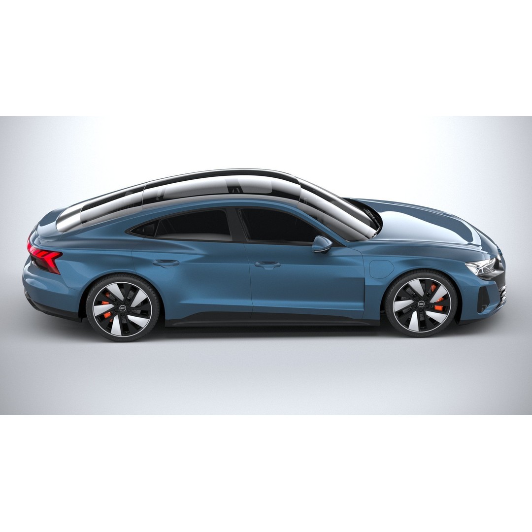 Audi e-tron GT quattro 2022 3D Model – High Poly Luxury Sedan, FBX, OBJ - View 13
