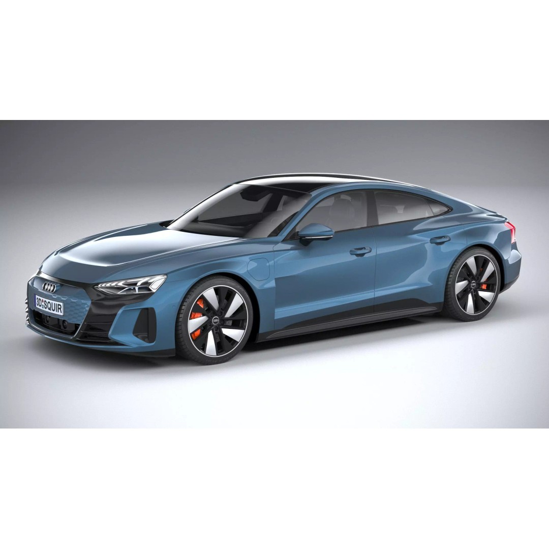 Audi e-tron GT quattro 2022 3D Model – High Poly Luxury Sedan, FBX, OBJ - View 2