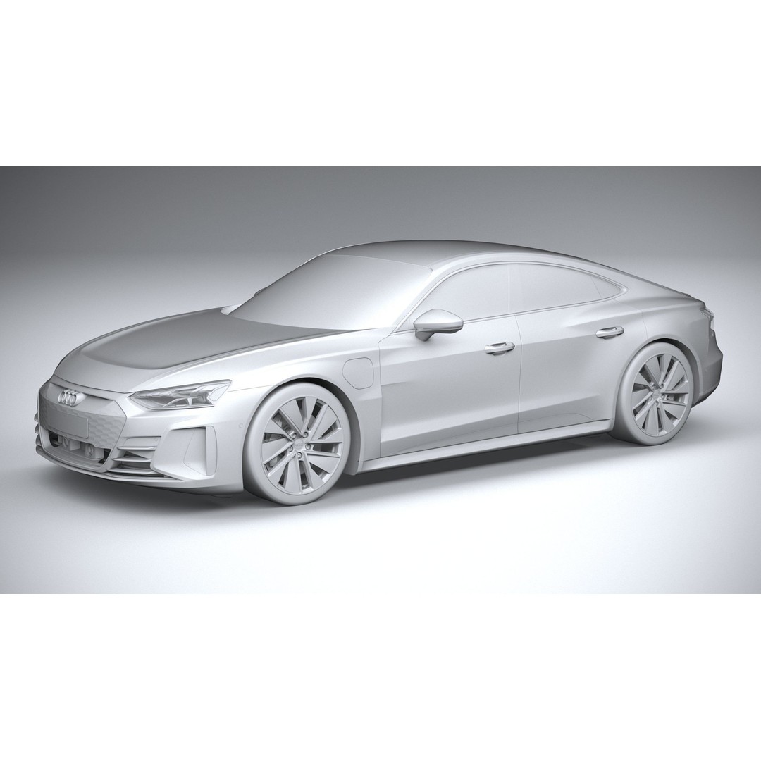 Audi e-tron GT quattro 2022 3D Model – High Poly Luxury Sedan, FBX, OBJ - View 21
