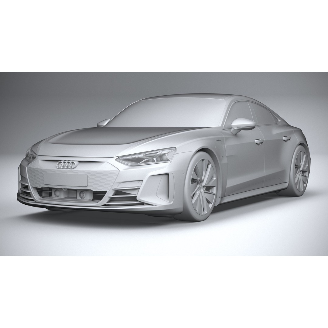 Audi e-tron GT quattro 2022 3D Model – High Poly Luxury Sedan, FBX, OBJ - View 22