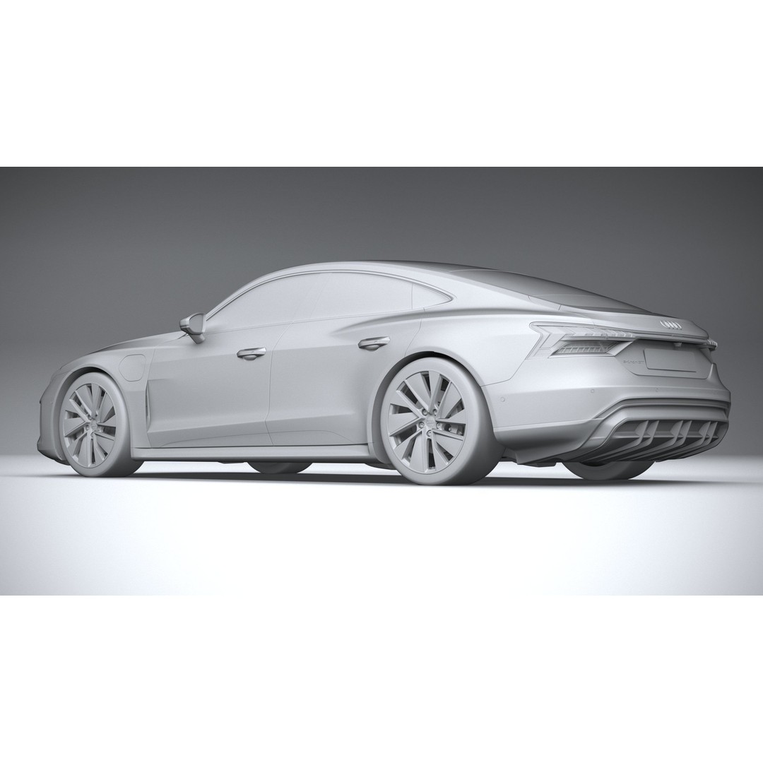 Audi e-tron GT quattro 2022 3D Model – High Poly Luxury Sedan, FBX, OBJ - View 23
