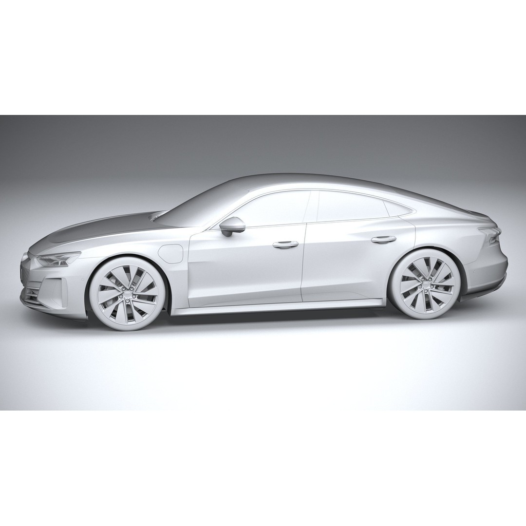 Audi e-tron GT quattro 2022 3D Model – High Poly Luxury Sedan, FBX, OBJ - View 24
