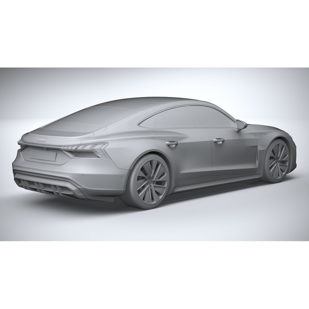 Audi e-tron GT quattro 2022 3D Model – High Poly Luxury Sedan, FBX, OBJ - View 27