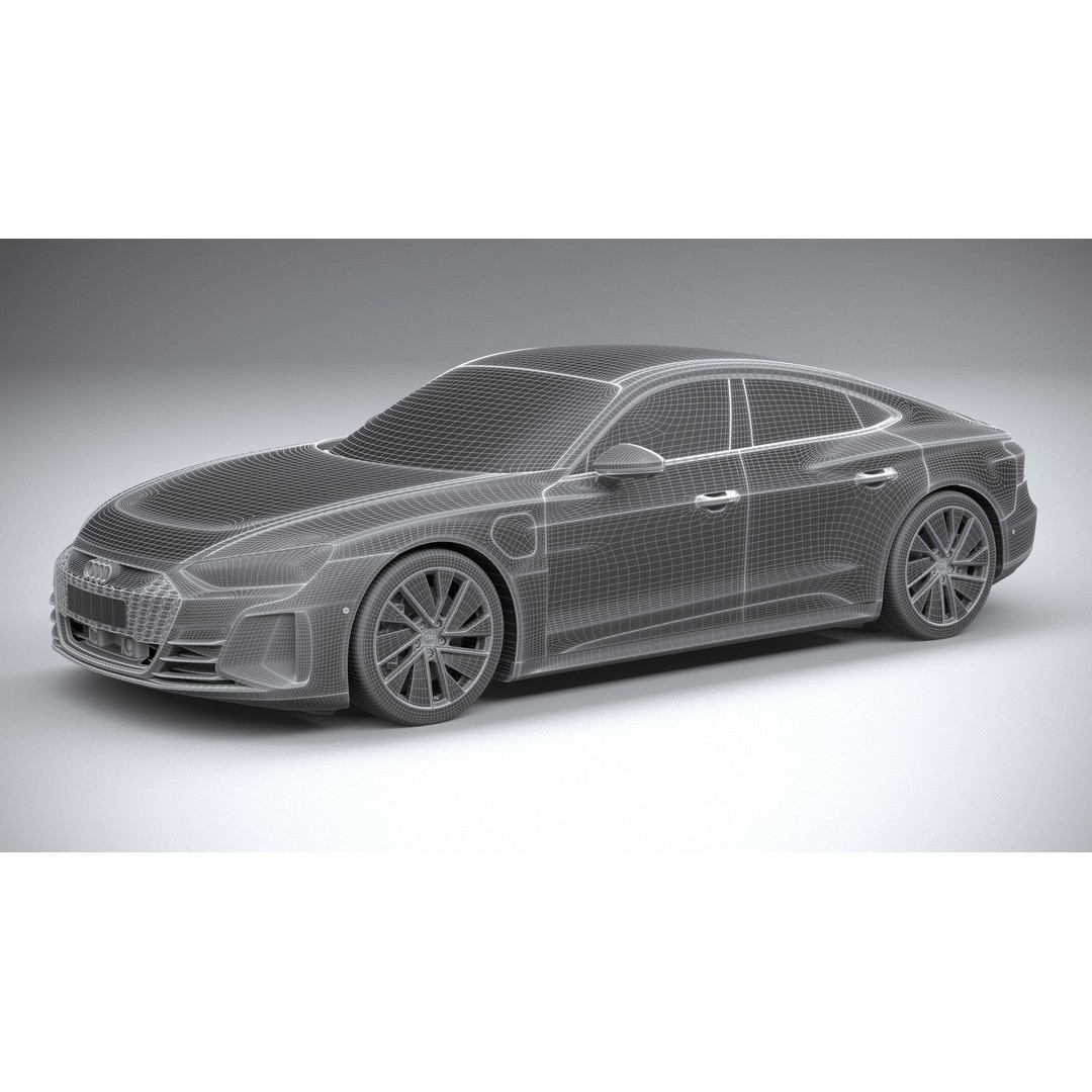 Audi e-tron GT quattro 2022 3D Model – High Poly Luxury Sedan, FBX, OBJ - View 28