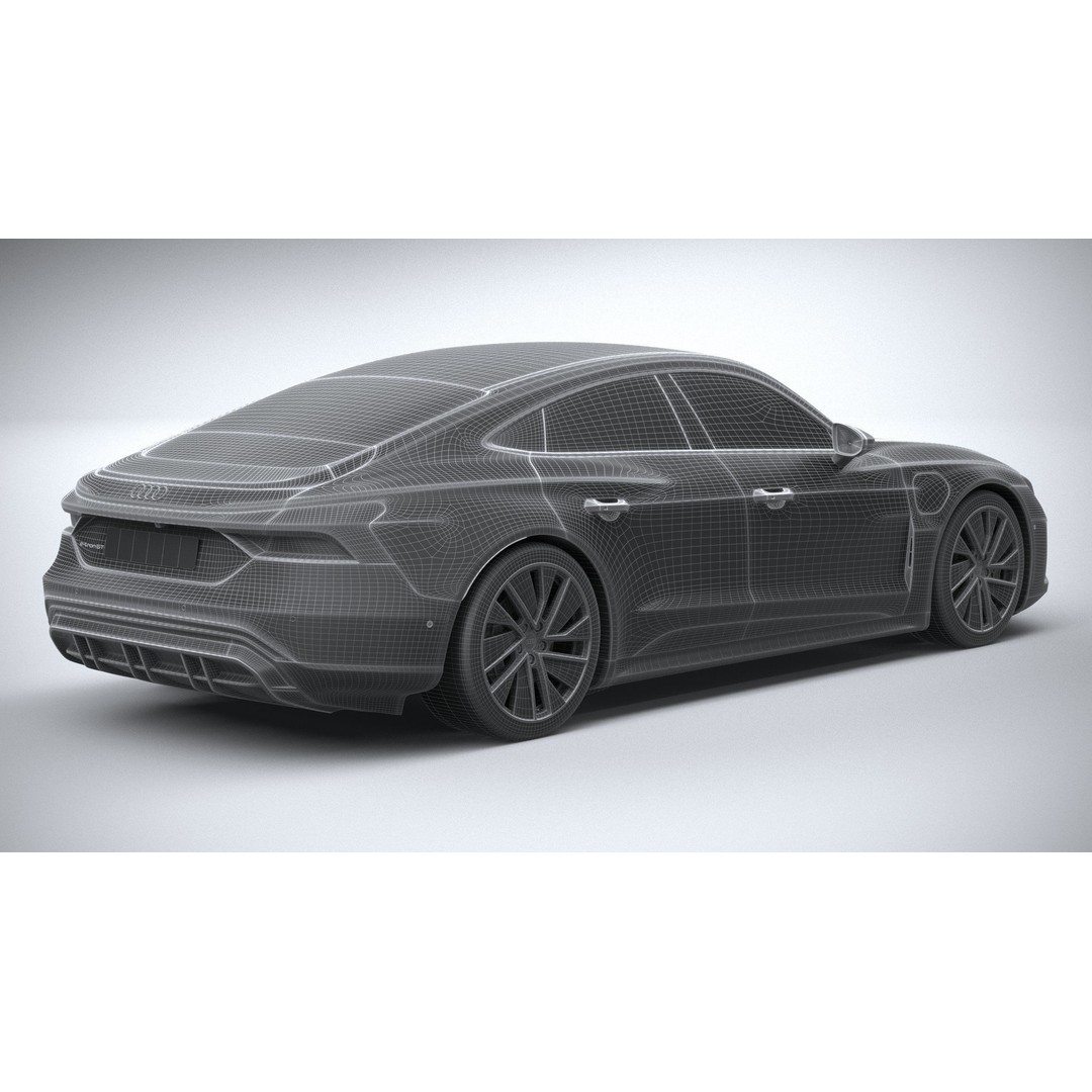 Audi e-tron GT quattro 2022 3D Model – High Poly Luxury Sedan, FBX, OBJ - View 29