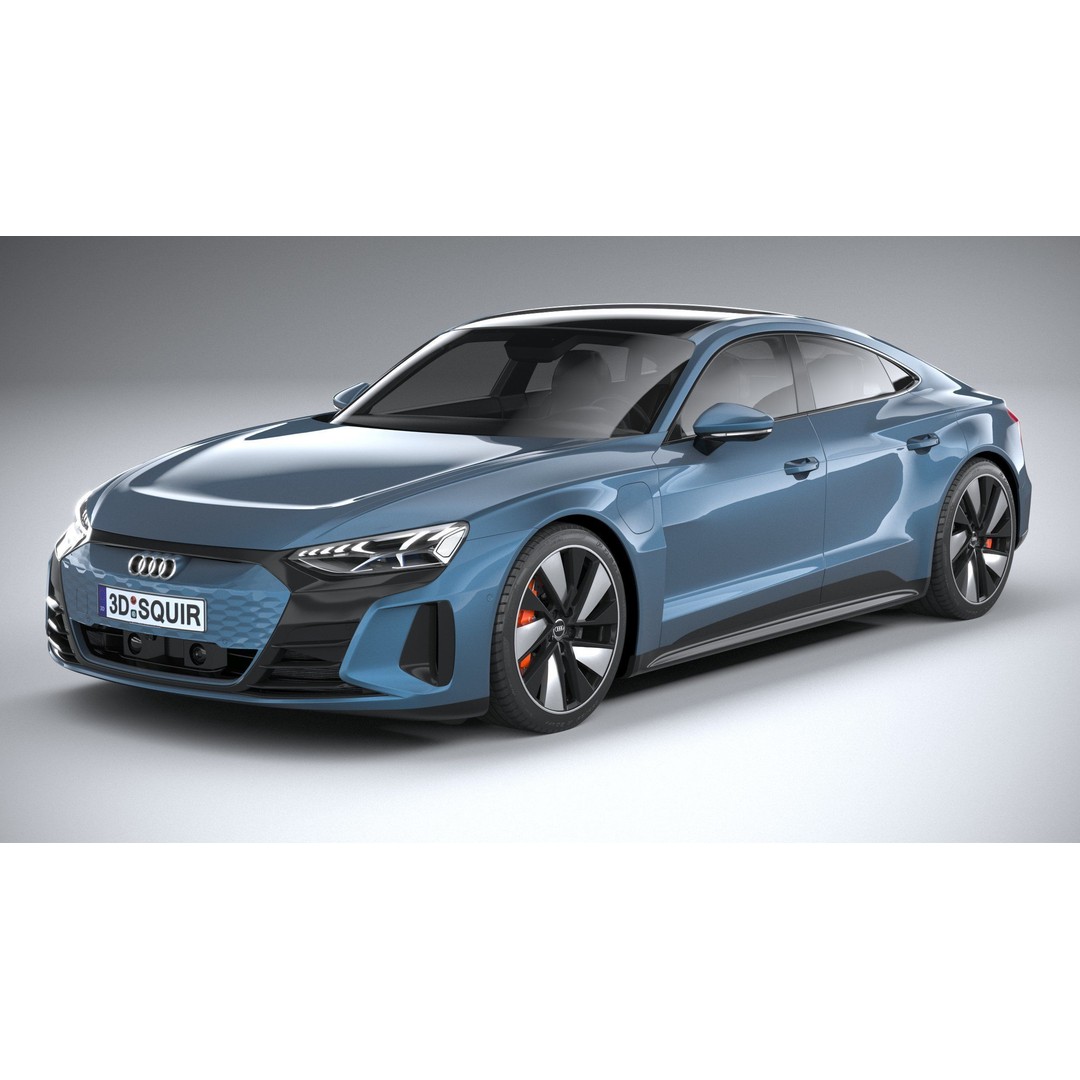 Audi e-tron GT quattro 2022 3D Model – High Poly Luxury Sedan, FBX, OBJ - View 3