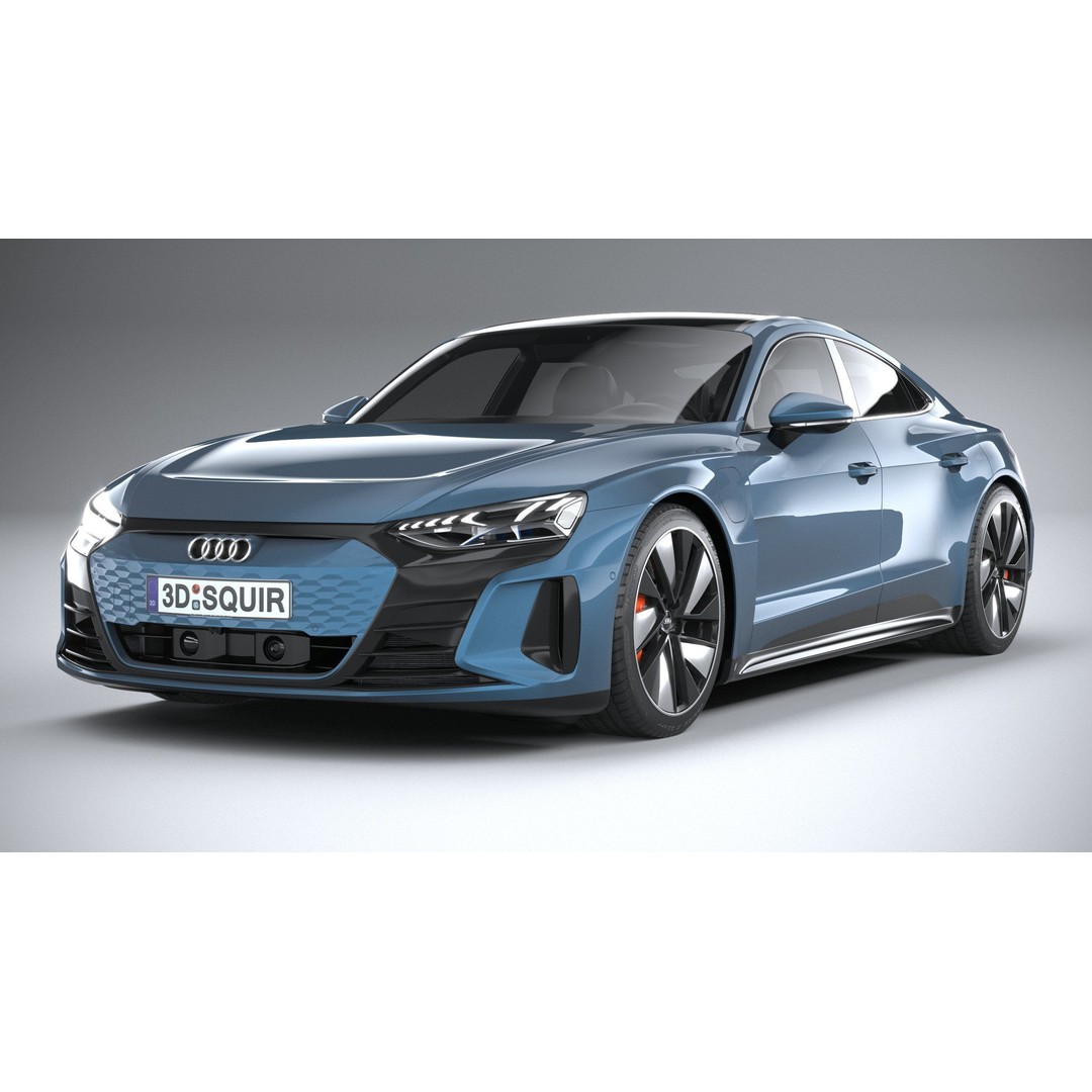 Audi e-tron GT quattro 2022 3D Model – High Poly Luxury Sedan, FBX, OBJ - View 4