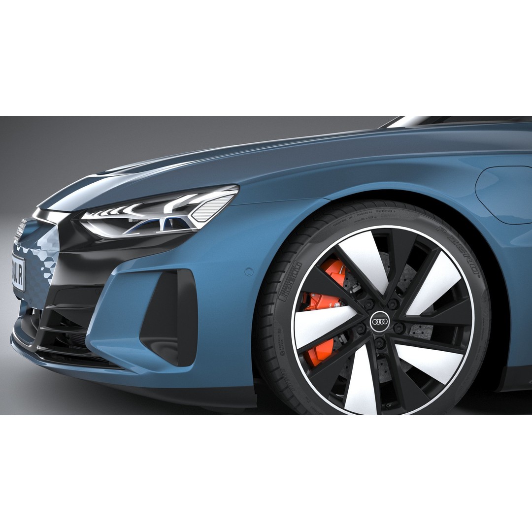 Audi e-tron GT quattro 2022 3D Model – High Poly Luxury Sedan, FBX, OBJ - View 5