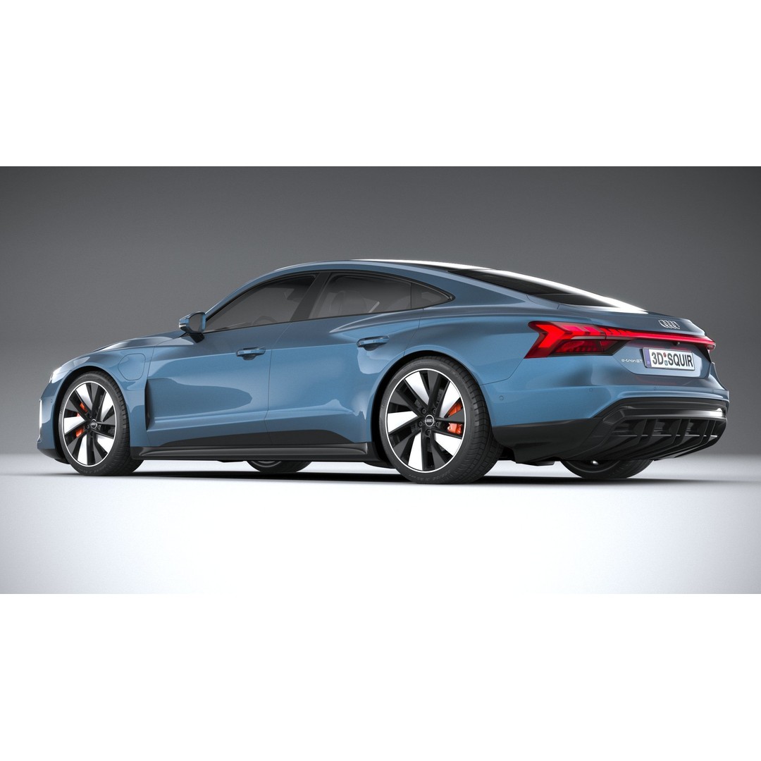 Audi e-tron GT quattro 2022 3D Model – High Poly Luxury Sedan, FBX, OBJ - View 7