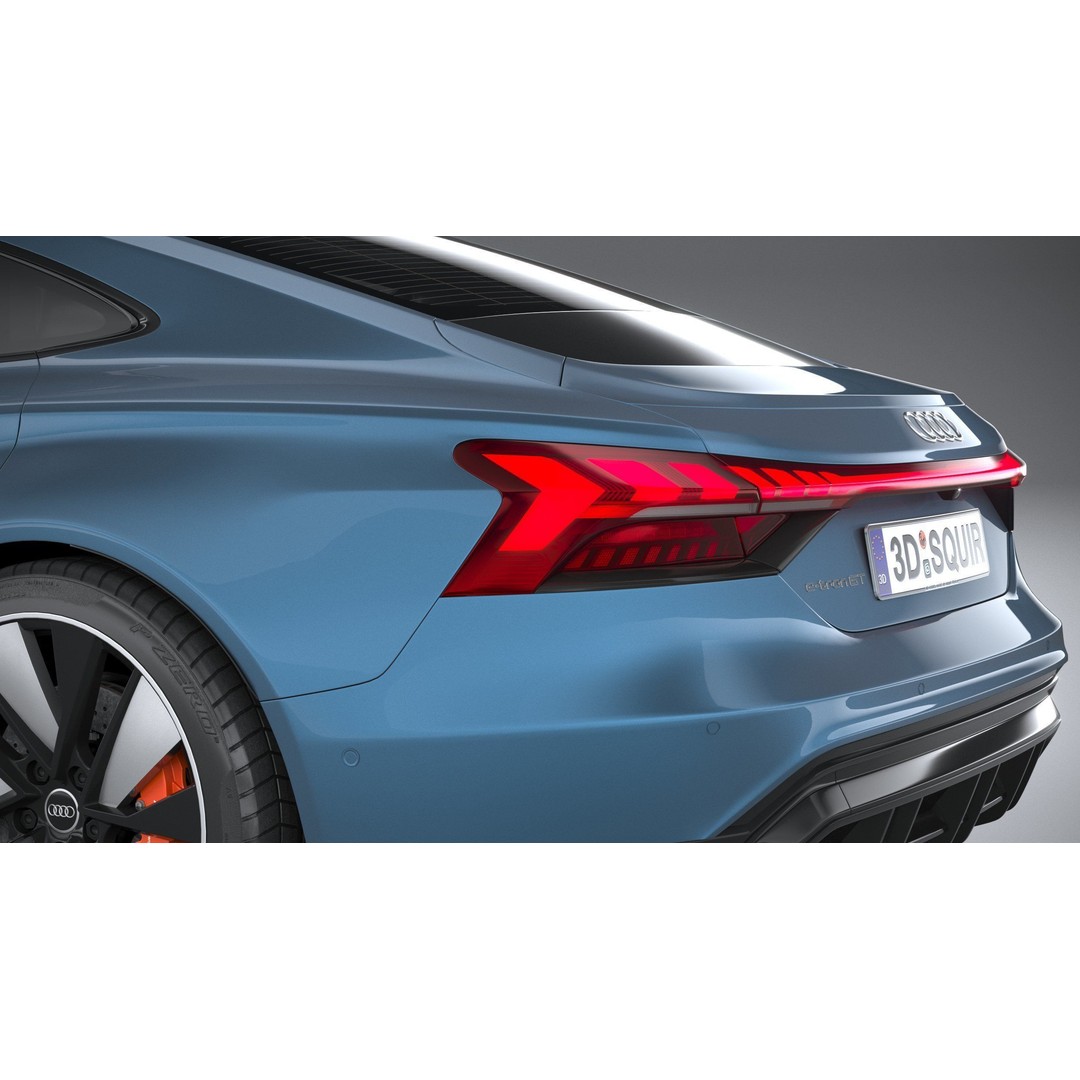 Audi e-tron GT quattro 2022 3D Model – High Poly Luxury Sedan, FBX, OBJ - View 8