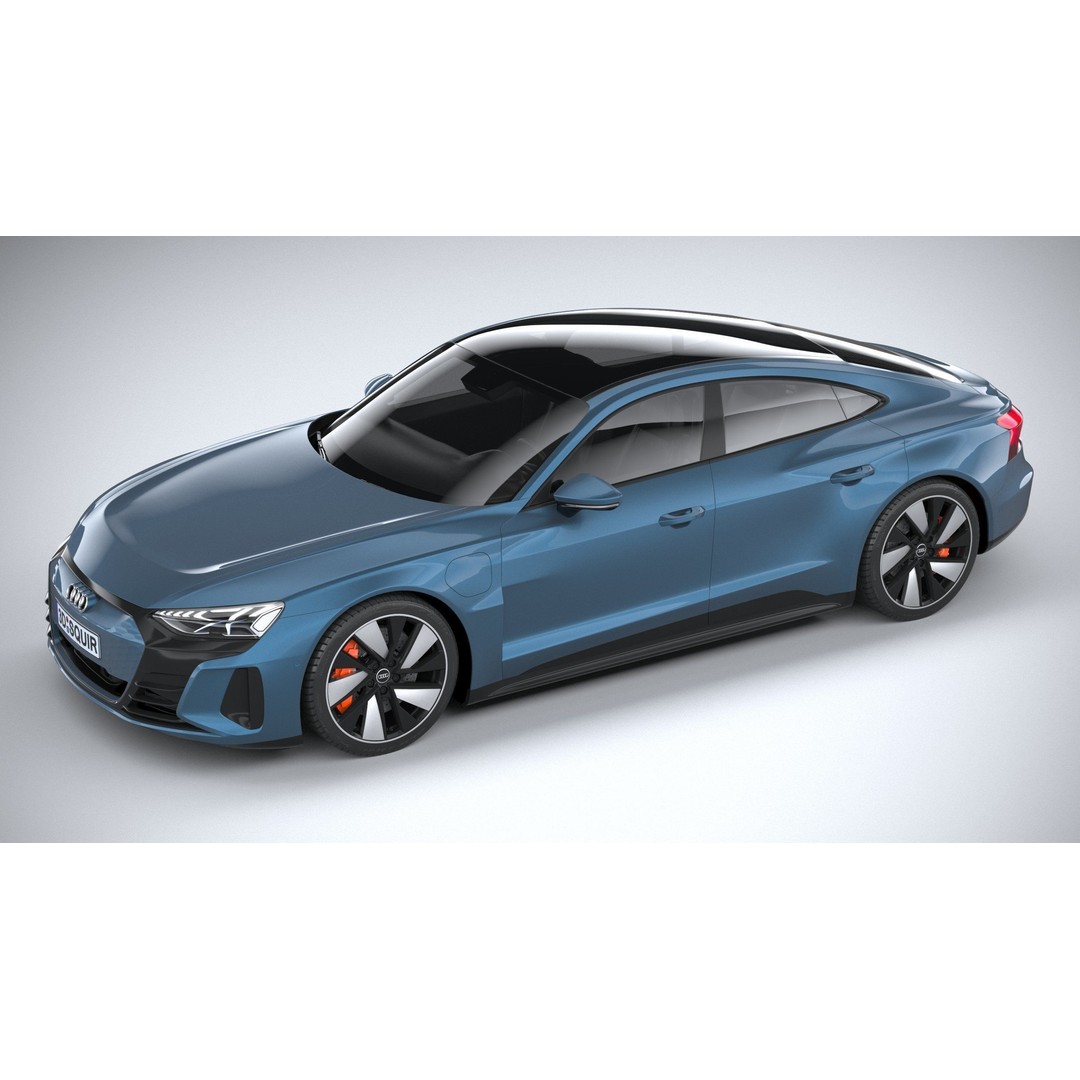Audi e-tron GT quattro 2022 3D Model – High Poly Luxury Sedan, FBX, OBJ - View 9