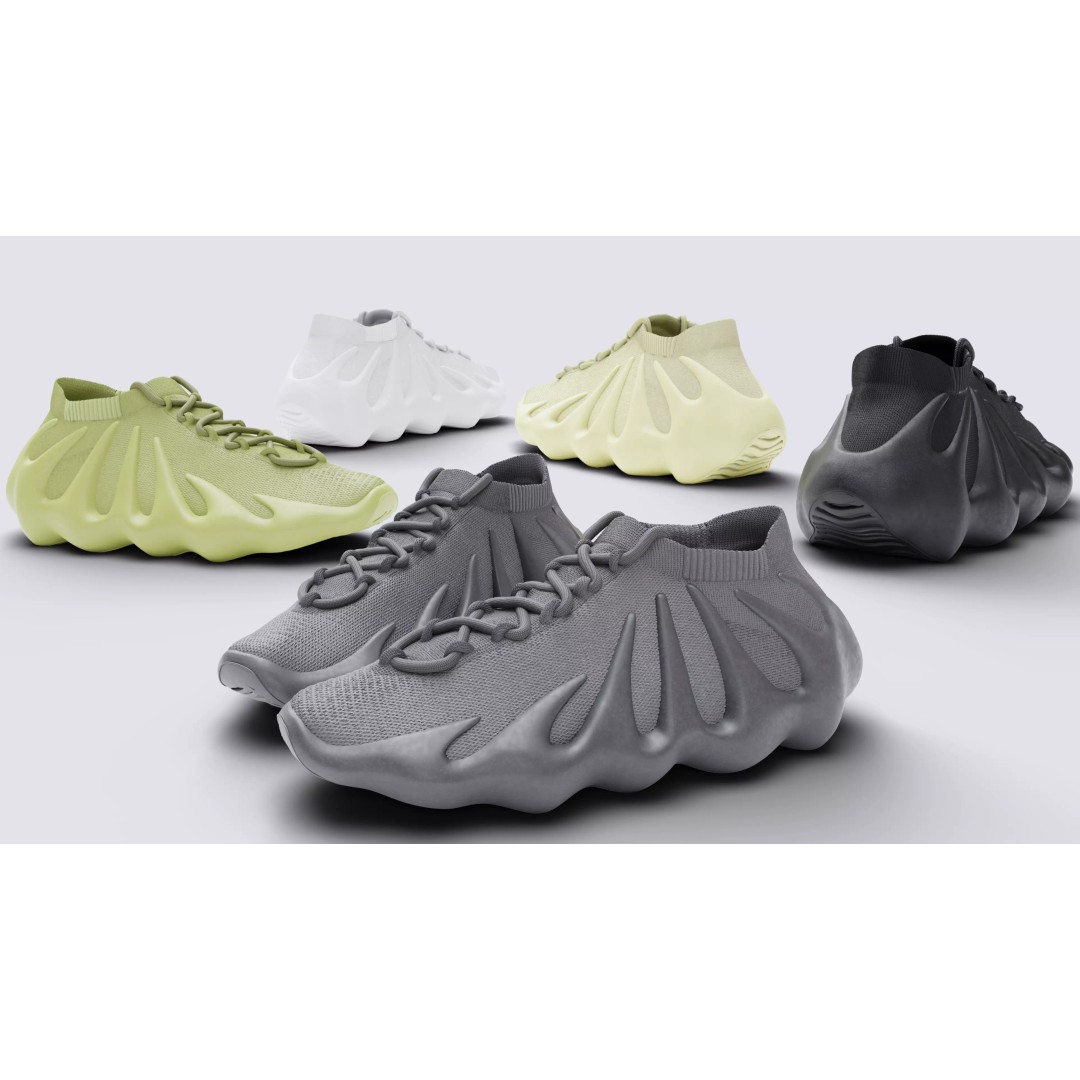 Adidas Yeezy Boost 450 Sneaker 3D Model – Low Poly Game Asset, FBX - View 2