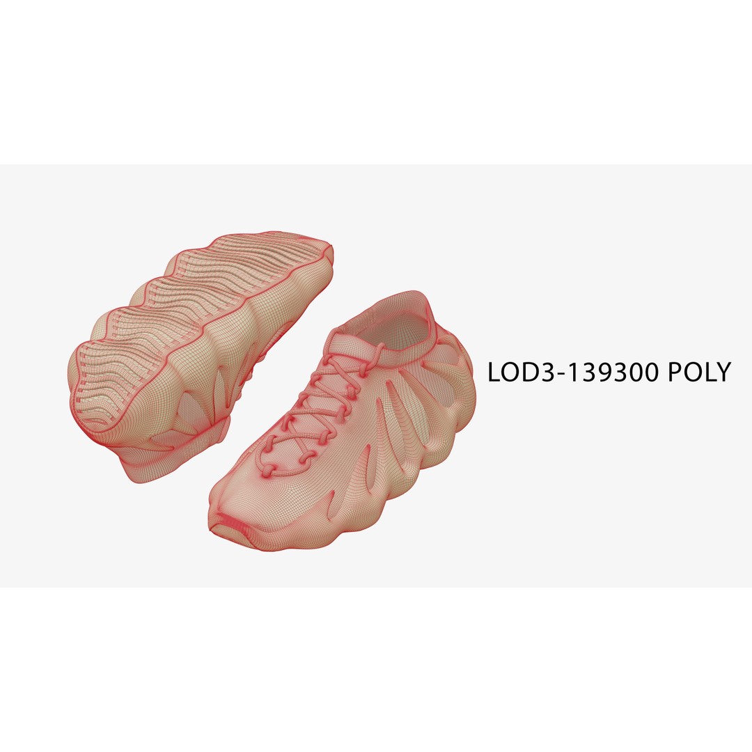 Adidas Yeezy Boost 450 Sneaker 3D Model – Low Poly Game Asset, FBX - View 5