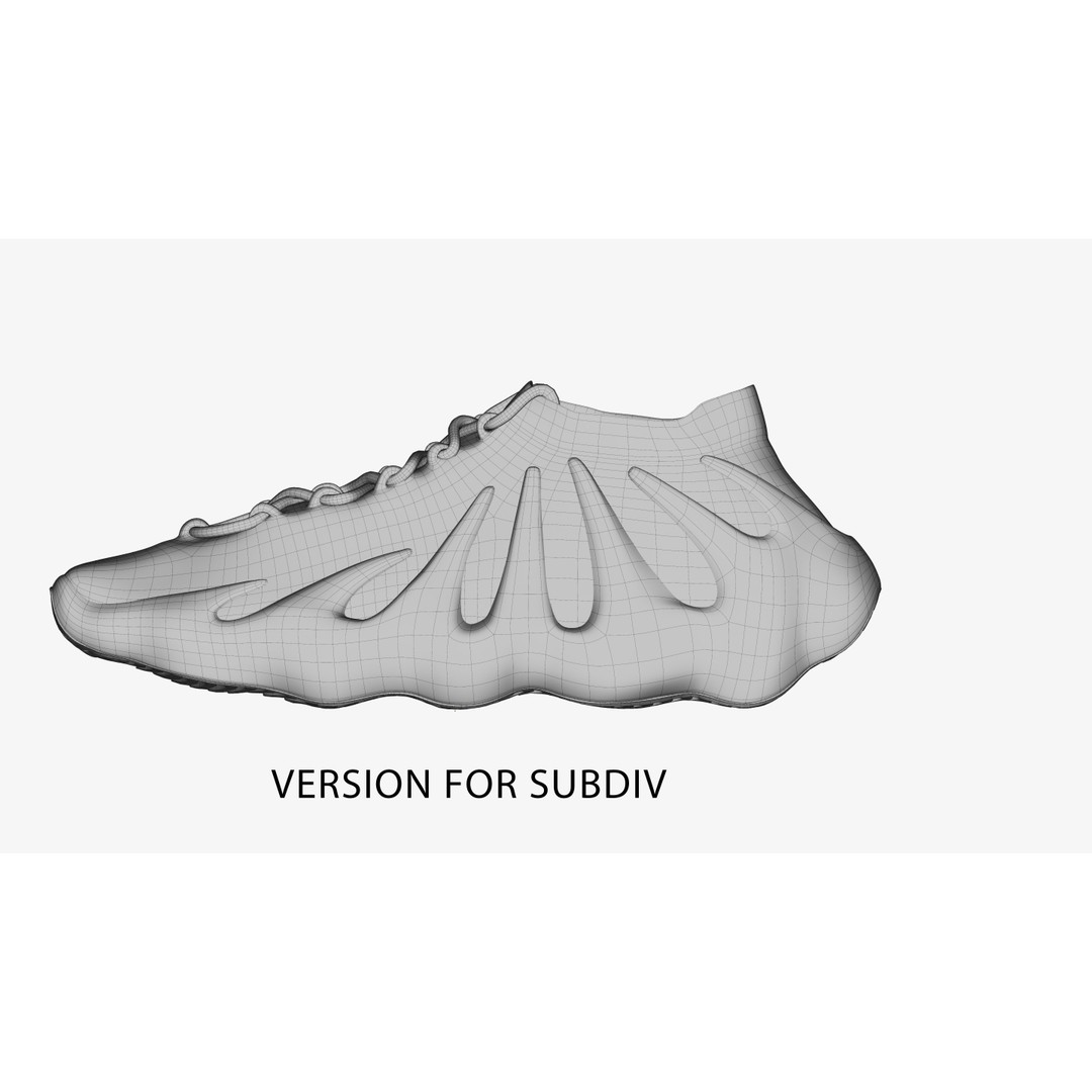 Adidas Yeezy Boost 450 Sneaker 3D Model – Low Poly Game Asset, FBX - View 7
