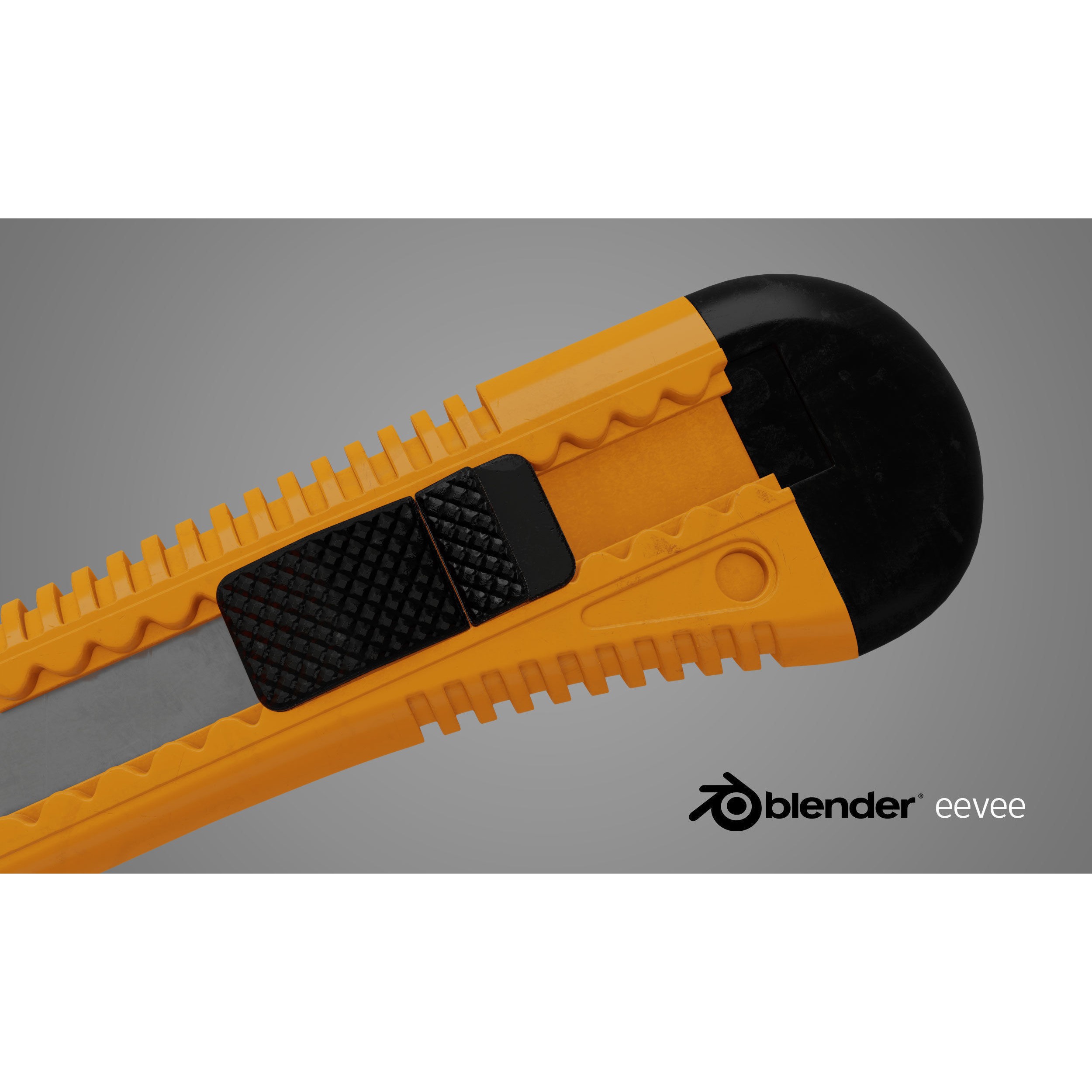 Cutter Orange Knife - Game-Ready 3D Model - View 11