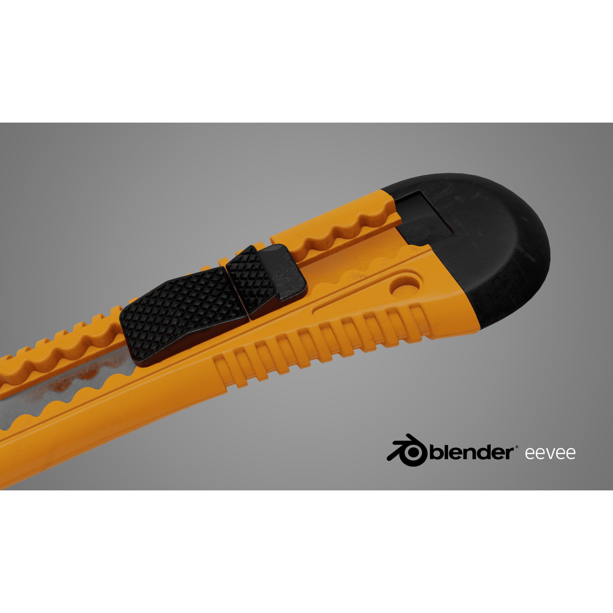 Cutter Orange Knife - Game-Ready 3D Model - View 13