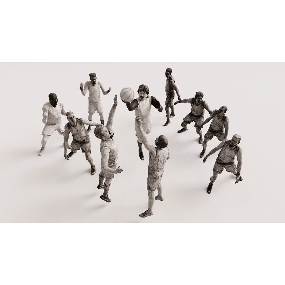 Realistic Male Basketball Player 3D Model – Rigged PBR Asset, FBX